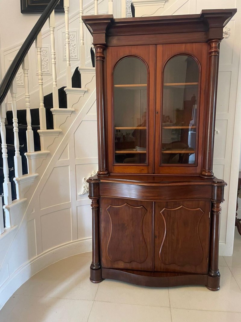 Quality Antique Victorian Mahogany Bookcase